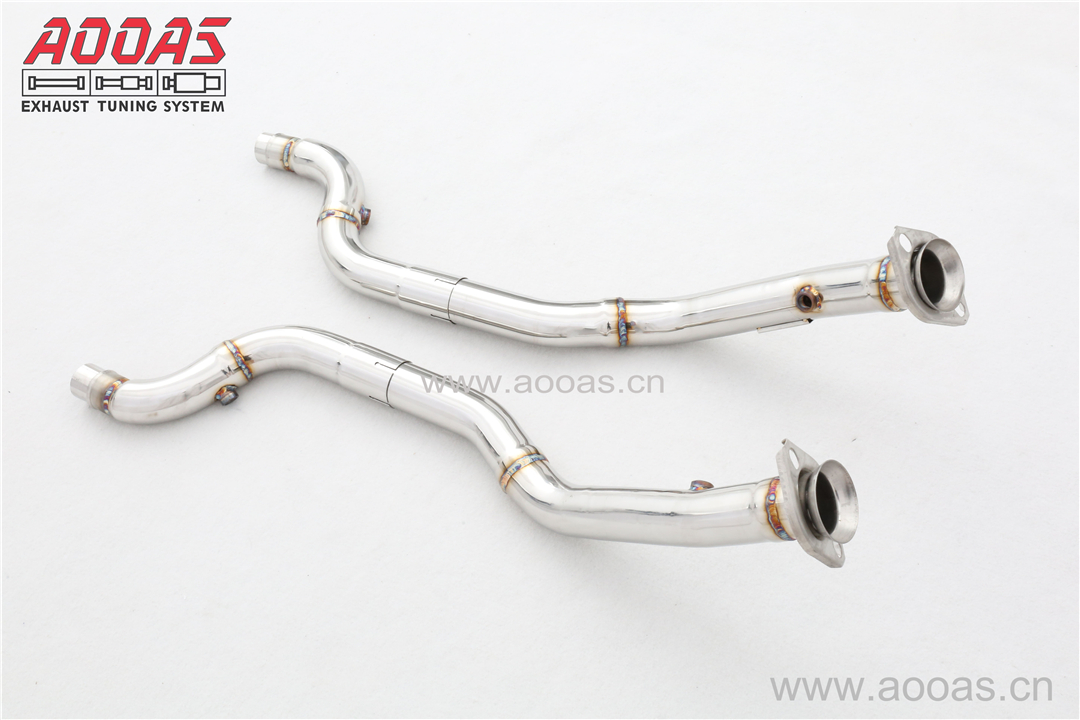 Jaguar F-Type 3.0T All SS304 / Decat (Catless) Downpipe